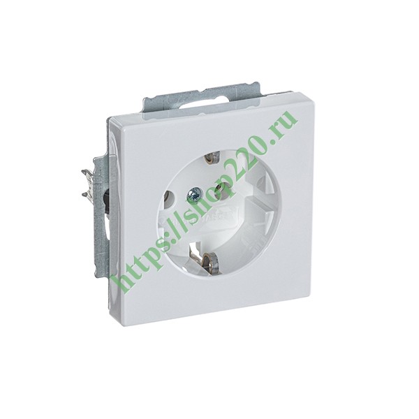 2CKA002011A6207 Розетка 2P+E 16А 250В автозажим ABB solo/future, davos/альпийский белый (20 EUC-84-500) фото 4