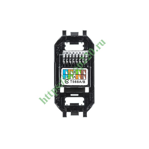 2CLA201850A1001 Разъём телекоммуникационный на 8 контактов, кат.5 тип RJ45 ABB Niessen (2018.5) фото 3