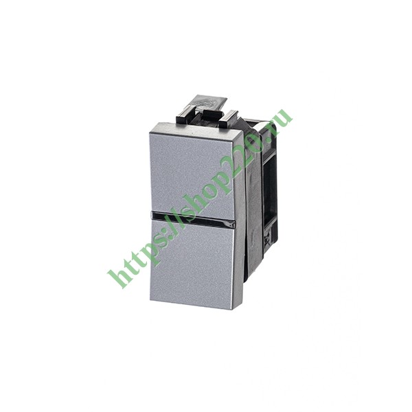 2CLA210100N1301 Одноклавишный выключатель 1 модуль ABB Zenit, серебристый (N2101 PL) фото 2