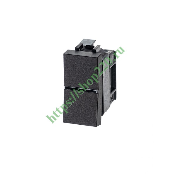 2CLA210100N1801 Одноклавишный выключатель 1 модуль ABB Zenit, антрацит (N2101 AN) фото 2