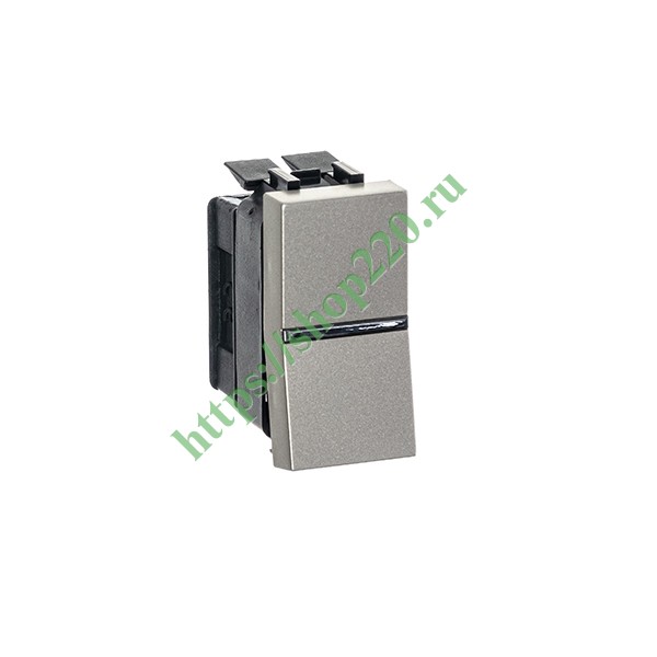 2CLA210200N1901 Одноклавишный переключатель 1 модуль ABB Zenit, шампань (N2102 CV) фото 5