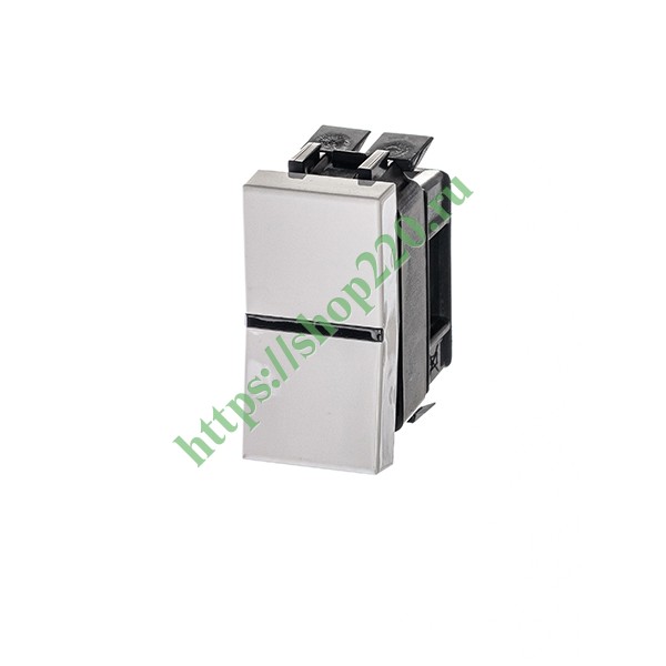 2CLA211000N1101 Одноклавишный перекрестный переключатель 1 модуль ABB Zenit, альпийский белый (N2110 BL) фото 2