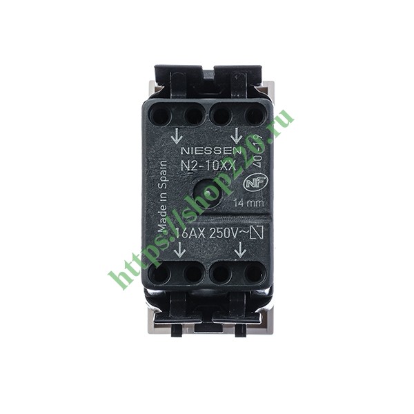 2CLA211000N1101 Одноклавишный перекрестный переключатель 1 модуль ABB Zenit, альпийский белый (N2110 BL) фото 4