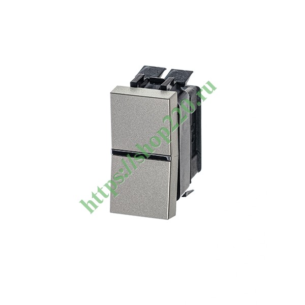 2CLA211000N1901 Одноклавишный перекрестный переключатель 1 модуль ABB Zenit, шампань (N2110 CV) фото 2