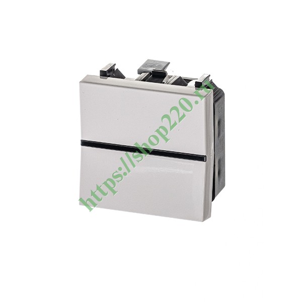 2CLA220100N1101 Одноклавишный выключатель 2 модуля ABB Zenit, альпийский белый (N2201 BL) фото 2