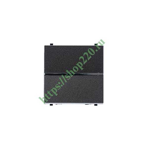 2CLA220100N1801 Одноклавишный выключатель 2 модуля ABB Zenit, антрацит (N2201 AN) фото 5