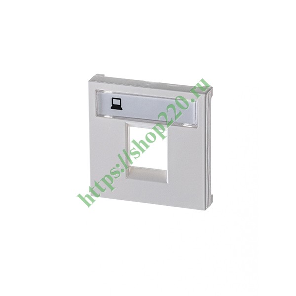 2CLA221810N1101 Накладка для 1-го суппорта типа 2017. и/или 2018., 2м ABB Zenit, альпийский белый (N2218.1 BL) фото 2