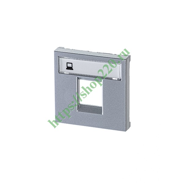 2CLA221810N1301 Накладка для 1-го суппорта типа 2017. и/или 2018., 2м ABB Zenit, серебристый (N2218.1 PL) фото 2