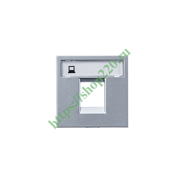 2CLA221810N1301 Накладка для 1-го суппорта типа 2017. и/или 2018., 2м ABB Zenit, серебристый (N2218.1 PL) фото 4