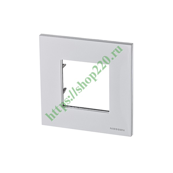 2CLA227100N1101 Рамка 1-постовая, 2-модульная, серия Zenit, альпийский белый (N2271 BL) фото 2