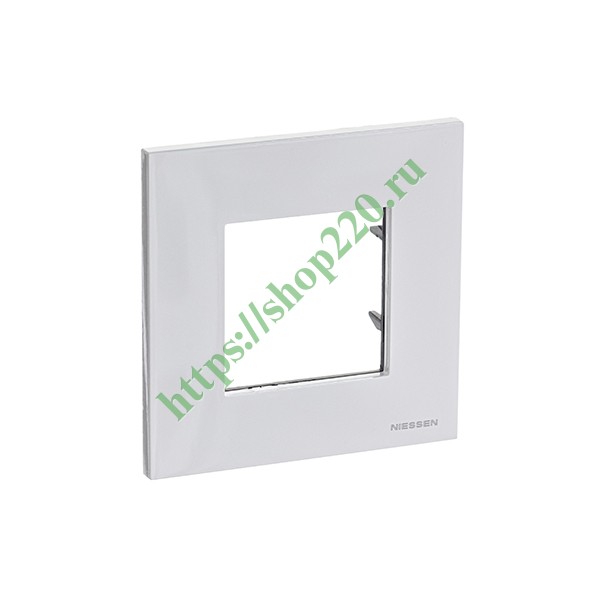 2CLA227100N1101 Рамка 1-постовая, 2-модульная, серия Zenit, альпийский белый (N2271 BL) фото 3