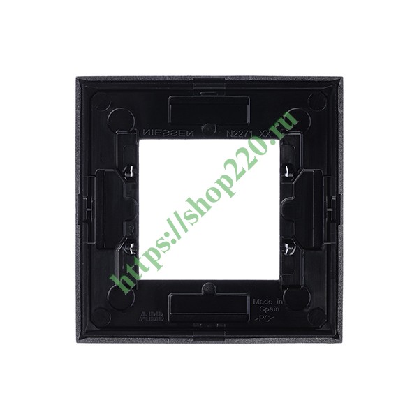 2CLA227100N1301 Рамка 1-постовая, 2-модульная, серия Zenit, серебристый (N2271 PL) фото 4