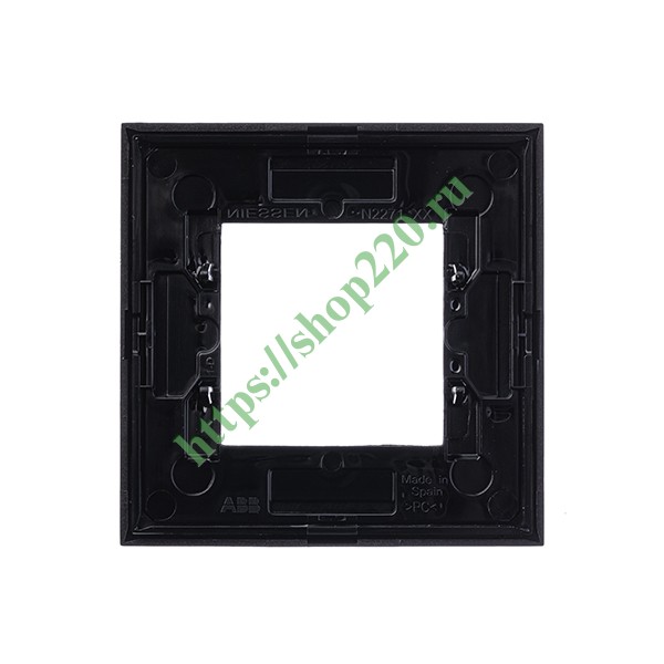 2CLA227100N1801 Рамка 1-постовая, 2-модульная, серия Zenit, антрацит (N2271 AN) фото 5