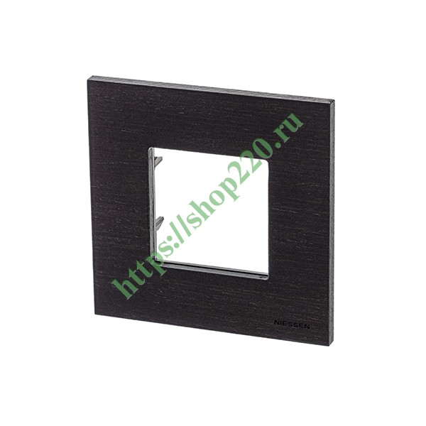 2CLA227100N2101 Рамка 1-постовая, 2-модульная, серия Zenit, натуральное венге (N2271 WG) фото 2