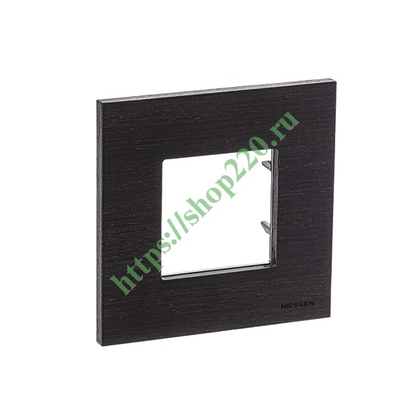 2CLA227100N2101 Рамка 1-постовая, 2-модульная, серия Zenit, натуральное венге (N2271 WG) фото 3