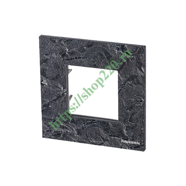 2CLA227100N2201 Рамка 1-постовая, 2-модульная, серия Zenit, натуральный сланец (N2271 PZ) фото 2