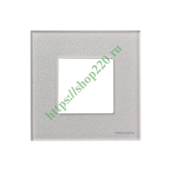 2CLA227100N3501 Рамка 1-постовая, 2-модульная, серия Zenit, стекло Жемчужное (N2271 CP) фото 3