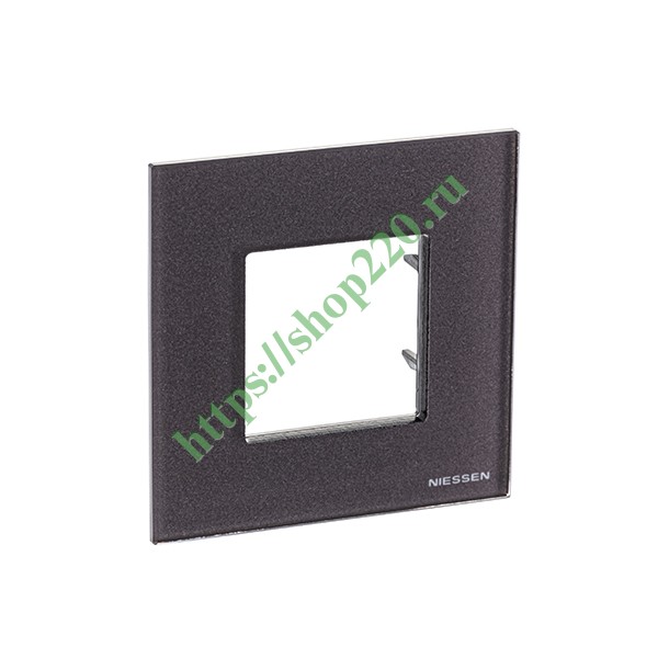 2CLA227100N3701 Рамка 1-постовая, 2-модульная, серия Zenit, стекло Кофейное (N2271 CC) фото 5