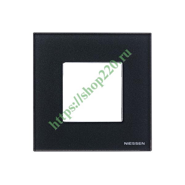 2CLA227100N3801 Рамка 1-постовая, 2-модульная, серия Zenit, стекло Графит (N2271 CF) фото 3