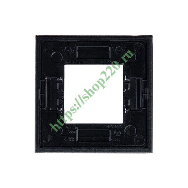 2CLA227100N3801 Рамка 1-постовая, 2-модульная, серия Zenit, стекло Графит (N2271 CF) фото 4