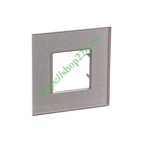 2CLA227100N3901 Рамка 1-постовая, 2-модульная, серия Zenit, стекло Брызги шампанского (N2271 CH) фото 5