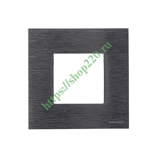 2CLA227100N4001 Рамка 1-постовая, 2-модульная, серия Zenit, натуральная сталь (N2271 OX) фото 4