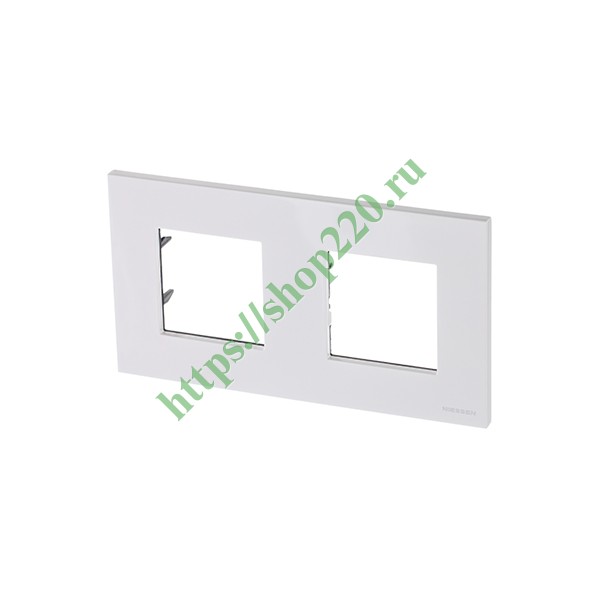 2CLA227200N1101 Рамка 2-постовая, серия Zenit, альпийский белый (N2272 BL) фото 2