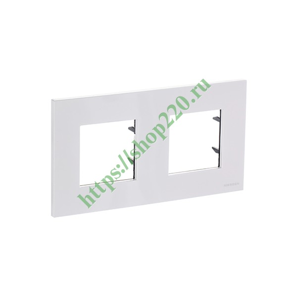 2CLA227200N1101 Рамка 2-постовая, серия Zenit, альпийский белый (N2272 BL) фото 4