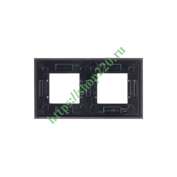 2CLA227200N2101 Рамка 2-постовая, серия Zenit, натуральное венге (N2272 WG) фото 3