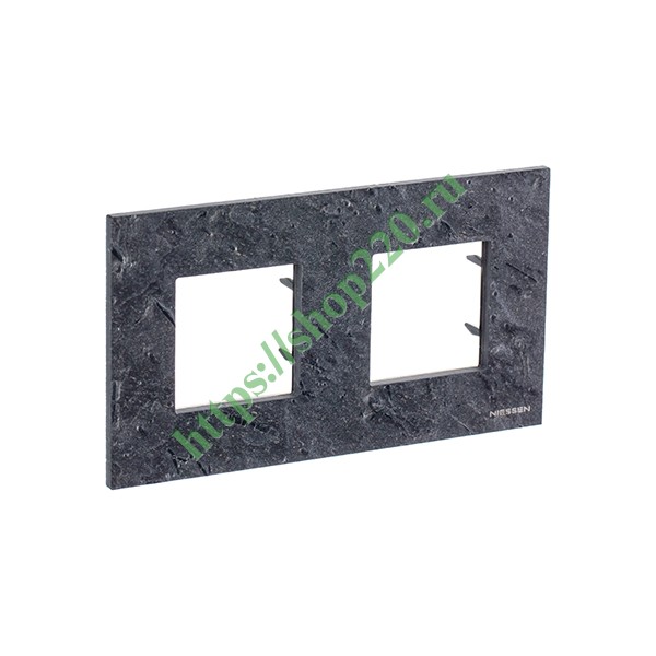 2CLA227200N2201 Рамка 2-постовая, серия Zenit, натуральный сланец (N2272 PZ) фото 5