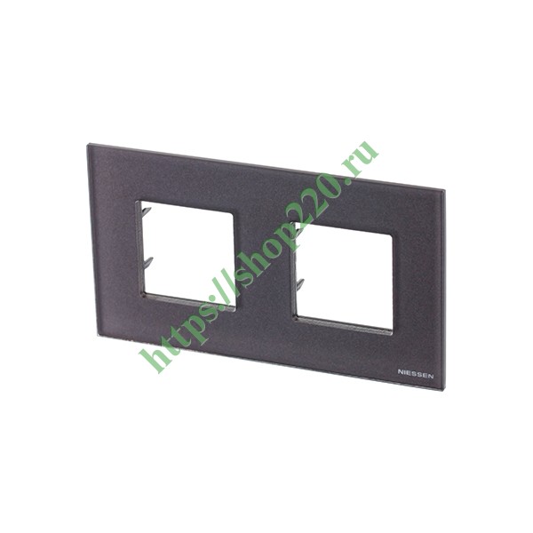 2CLA227200N3701 Рамка 2-постовая, серия Zenit, стекло Кофейное (N2272 CC) фото 2