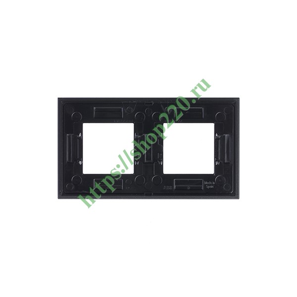 2CLA227200N3801 Рамка 2-постовая, серия Zenit, стекло Графит (N2272 CF) фото 3