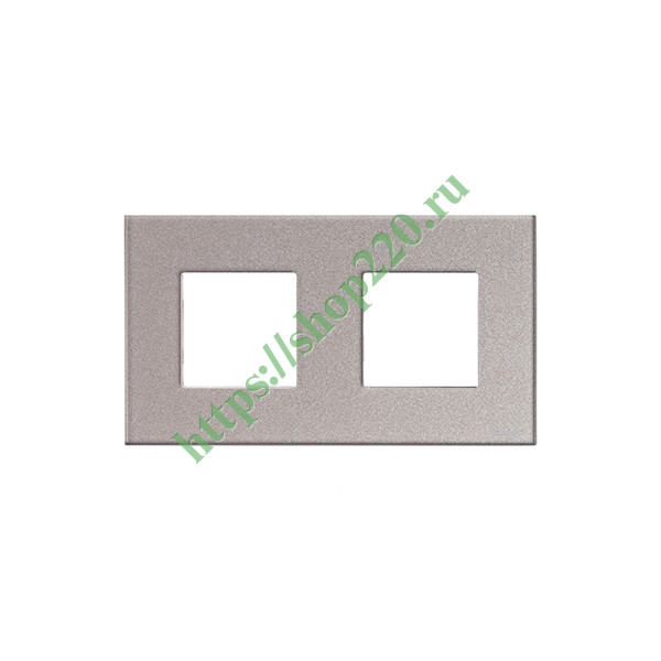 2CLA227200N3901 Рамка 2-постовая, серия Zenit, стекло Брызги шампанского (N2272 CH) фото 4