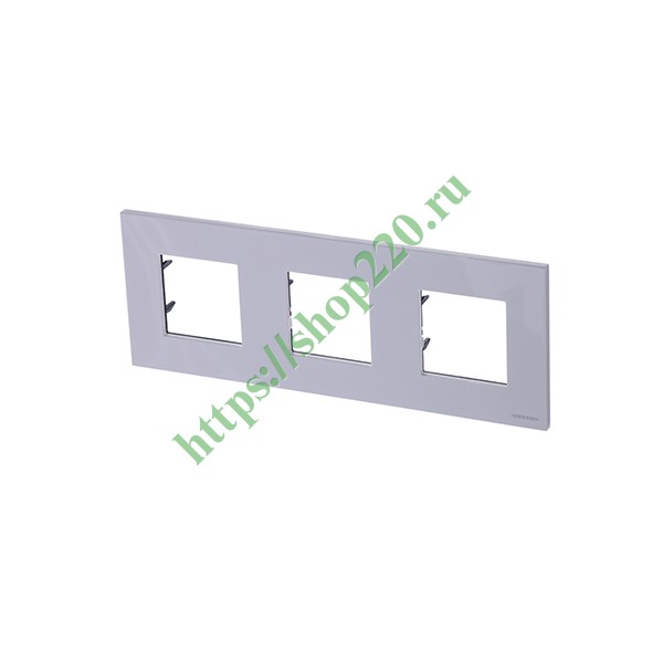 2CLA227300N1101 Рамка 3-постовая, серия Zenit, альпийский белый (N2273 BL) фото 2