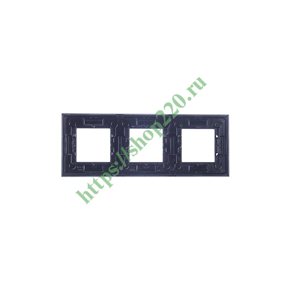 2CLA227300N1301 Рамка 3-постовая, серия Zenit, серебристый (N2273 PL) фото 3