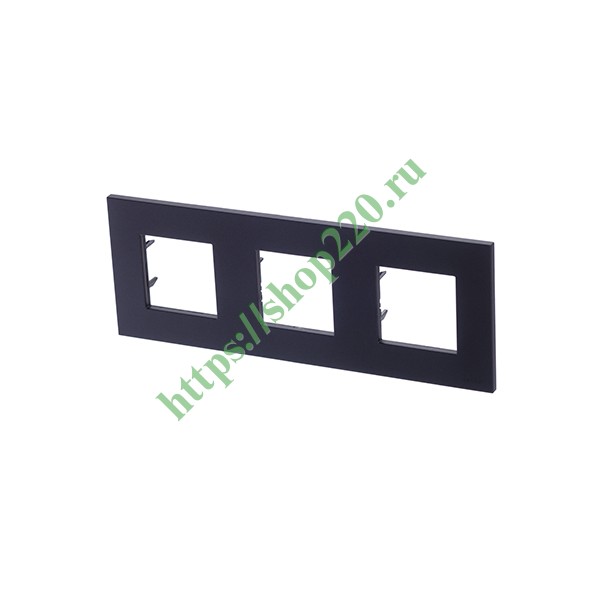 2CLA227300N1801 Рамка 3-постовая, серия Zenit, антрацит (N2273 AN) фото 2