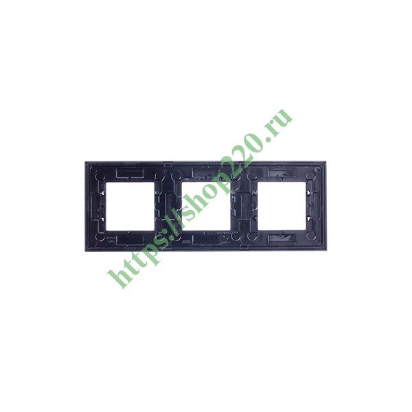 2CLA227300N1801 Рамка 3-постовая, серия Zenit, антрацит (N2273 AN) фото 5