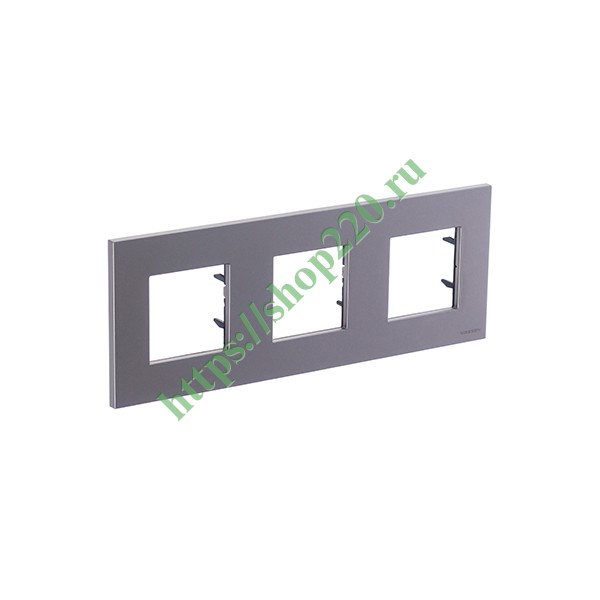 2CLA227300N1901 Рамка 3-постовая, серия Zenit, шампань (N2273 CV) фото 3