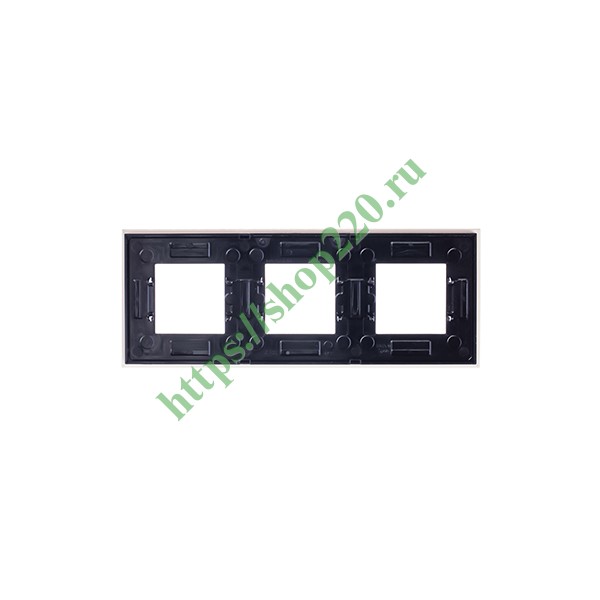 2CLA227300N3501 Рамка 3-постовая, серия Zenit, стекло Жемчужное (N2273 CP) фото 4