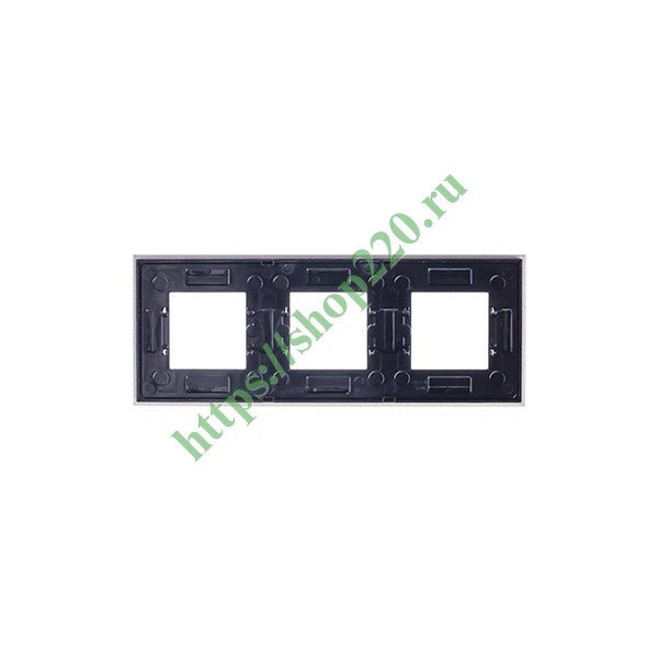 2CLA227300N3901 Рамка 3-постовая, серия Zenit, стекло Брызги шампанского (N2273 CH) фото 5