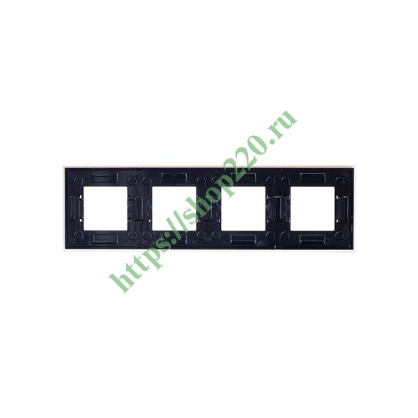 2CLA227400N3001 Рамка 4-постовая, серия Zenit, стекло белое (N2274 CB) фото 4