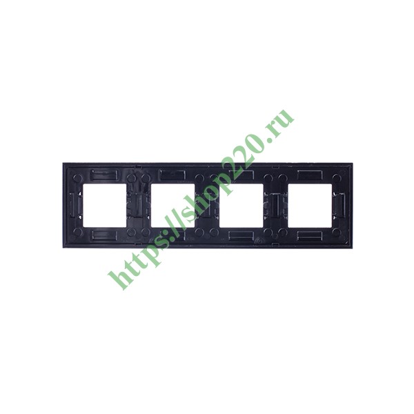 2CLA227400N3701 Рамка 4-постовая, серия Zenit, стекло Кофейное (N2274 CC) фото 4