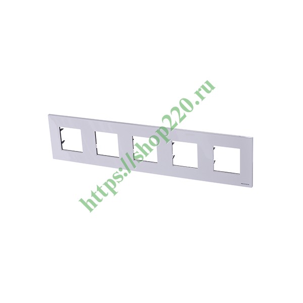 2CLA227500N1101 Рамка 5-постовая серия Zenit, альпийский белый (N2275 BL) фото 2