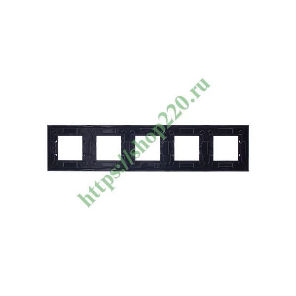 2CLA227500N1301 Рамка 5-постовая серия Zenit, серебристый (N2275 PL) фото 5