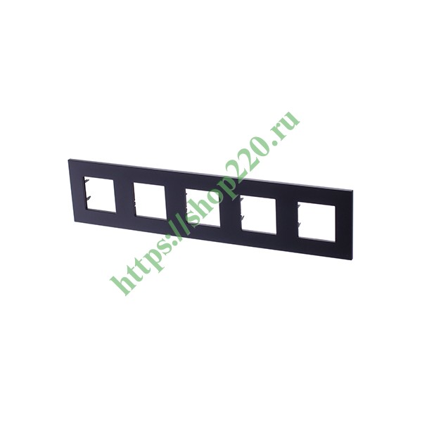 2CLA227500N1801 Рамка 5-постовая серия Zenit, антрацит (N2275 AN) фото 2