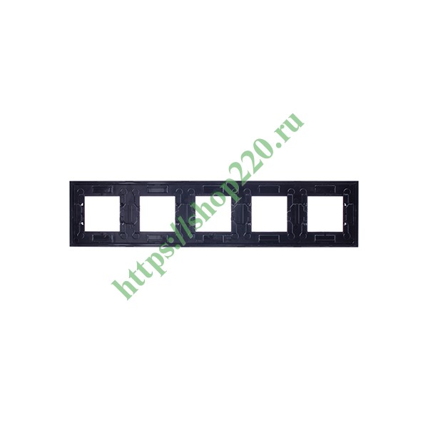 2CLA227500N1801 Рамка 5-постовая серия Zenit, антрацит (N2275 AN) фото 3
