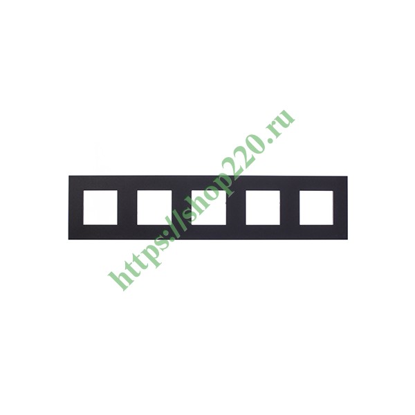 2CLA227500N1801 Рамка 5-постовая серия Zenit, антрацит (N2275 AN) фото 4