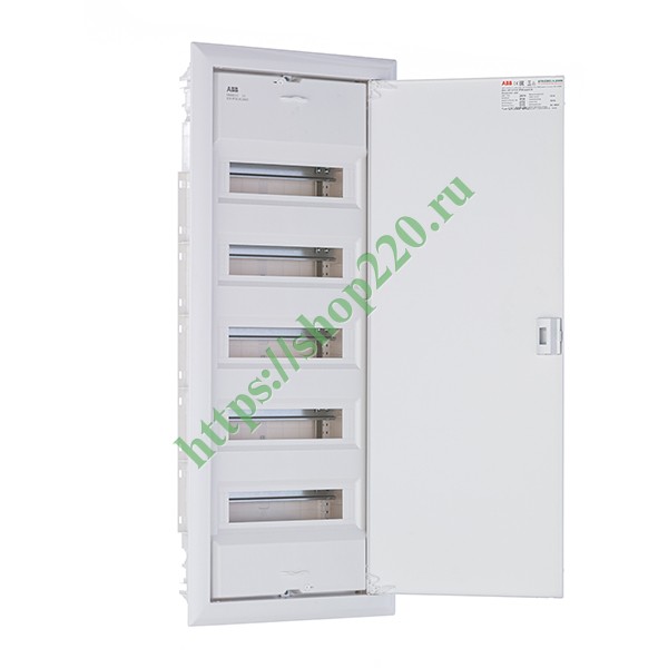 2CPX077854R9999 Шкаф внутреннего монтажа ABB на 60М (5x12) с самозажимными N/PE UK650P4RU (электрический щит) фото 3