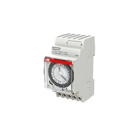2CSM208151R1000 Реле времени суточное AD1CO-R-15m 16А 1НО/1НЗ 230В с резервным питанием 150 часов 2,5 модуля фото 2
