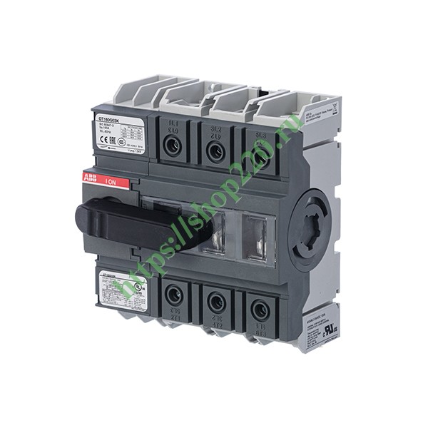 Рубильник ABB OT160G03K 3-х полюсный на 160A (с фронтальной ручкой YAST1) (выключатель нагрузки)